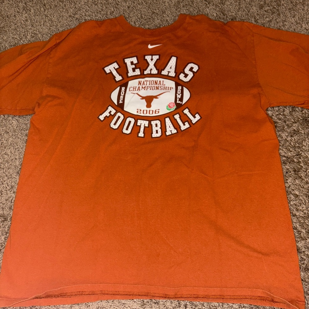 UNISEX vintage 2006 Nike Texas Longhorns orange football tee Size L